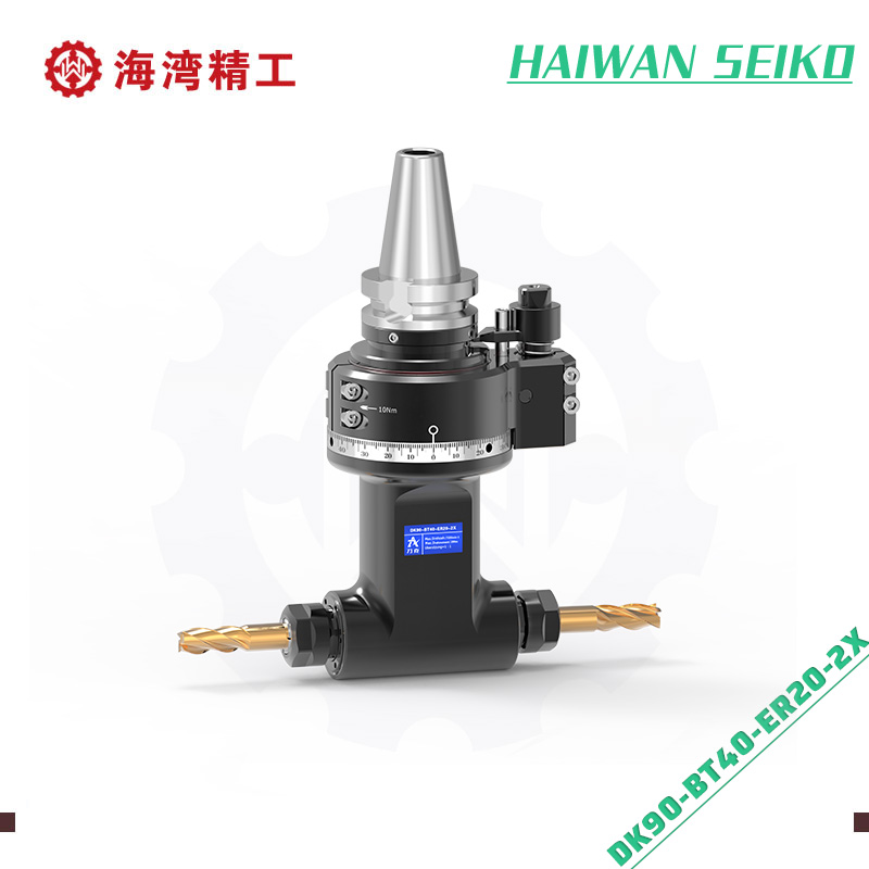 DK90-BT40-ER20-2X-100 Double output integrated shaft Angle heads