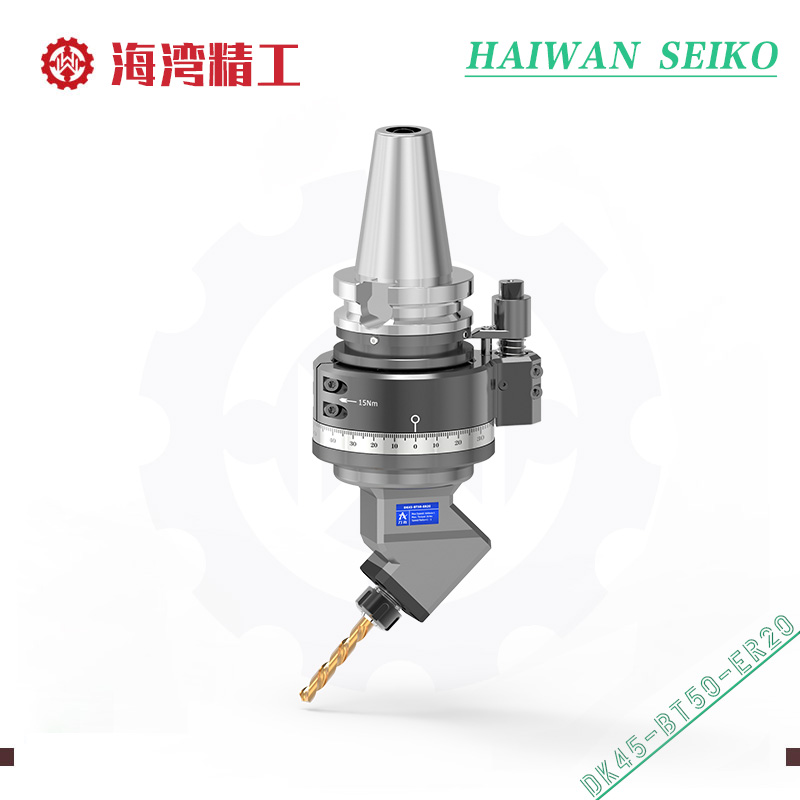 Customized Angle head for bevel milling hole DK45-BT50-ER20