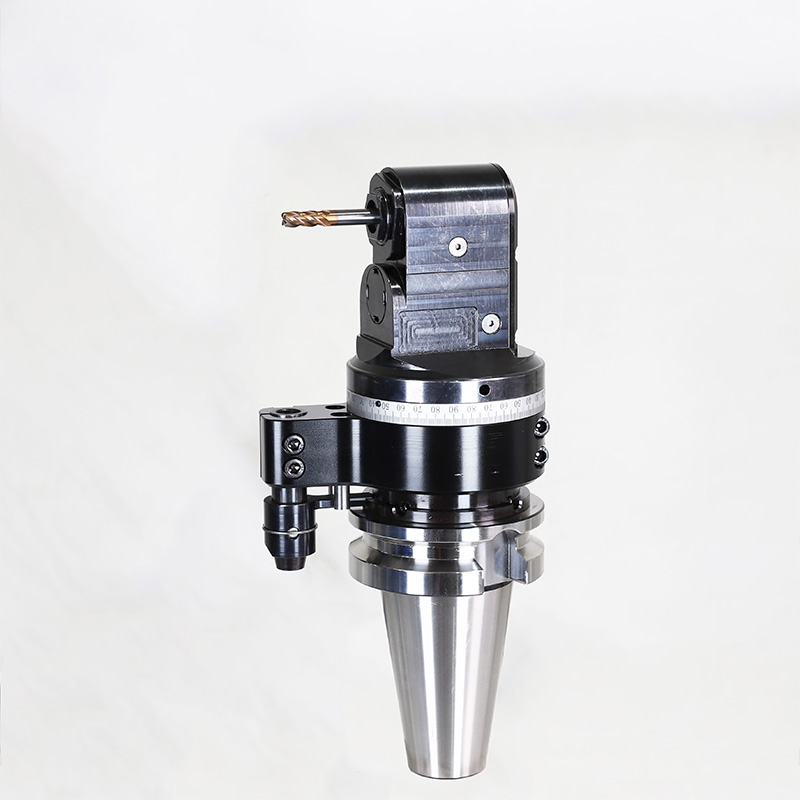 DK90-BT50-ER20MS​ Lightweight High‑Torque Right‑Angle Head (for CNC machining centers and gantry mills)