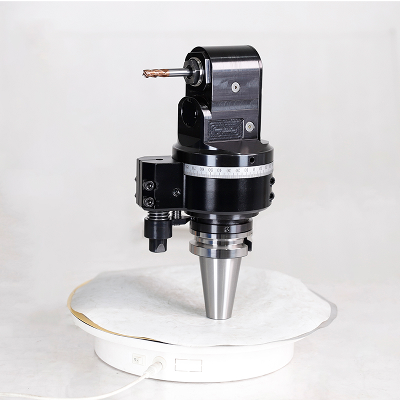 DK90-BT40-ER20MS​ Compact Right‑Angle Head for Confined Spaces — A space‑saving 90°​ right‑angle attachment for CNC machining centers​ and gantry mills, optimized for side milling​ in narrow cavities and deep pockets.
