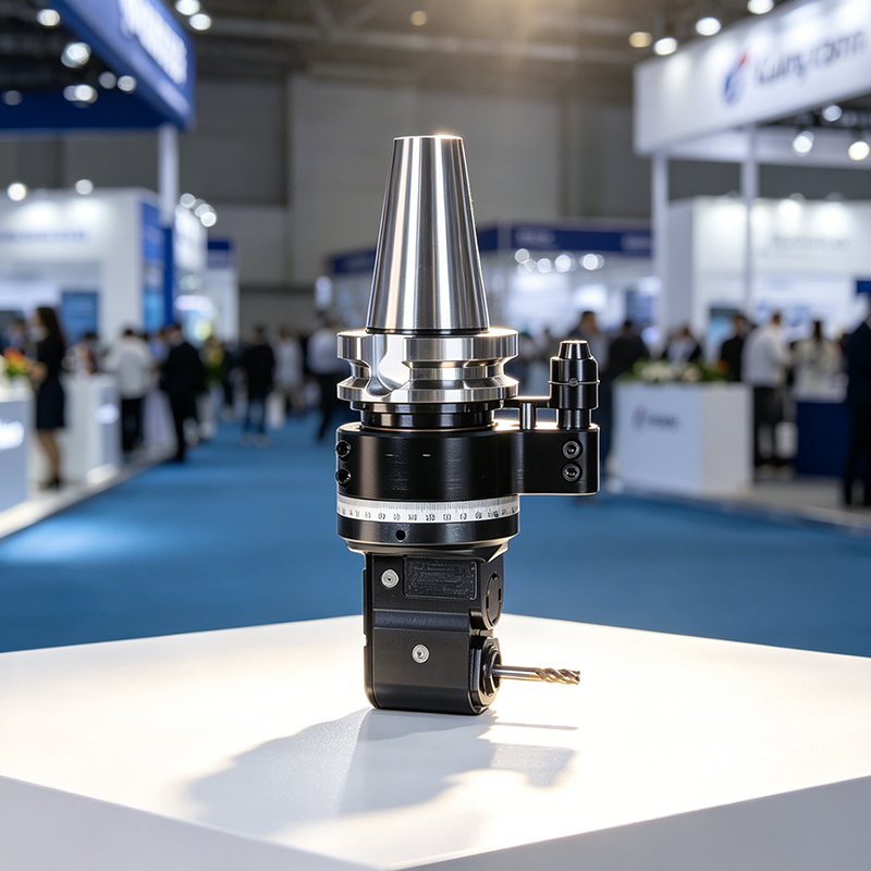 DK90-BT50-ER20MS​ Lightweight High‑Torque Right‑Angle Head (for CNC machining centers and gantry mills)