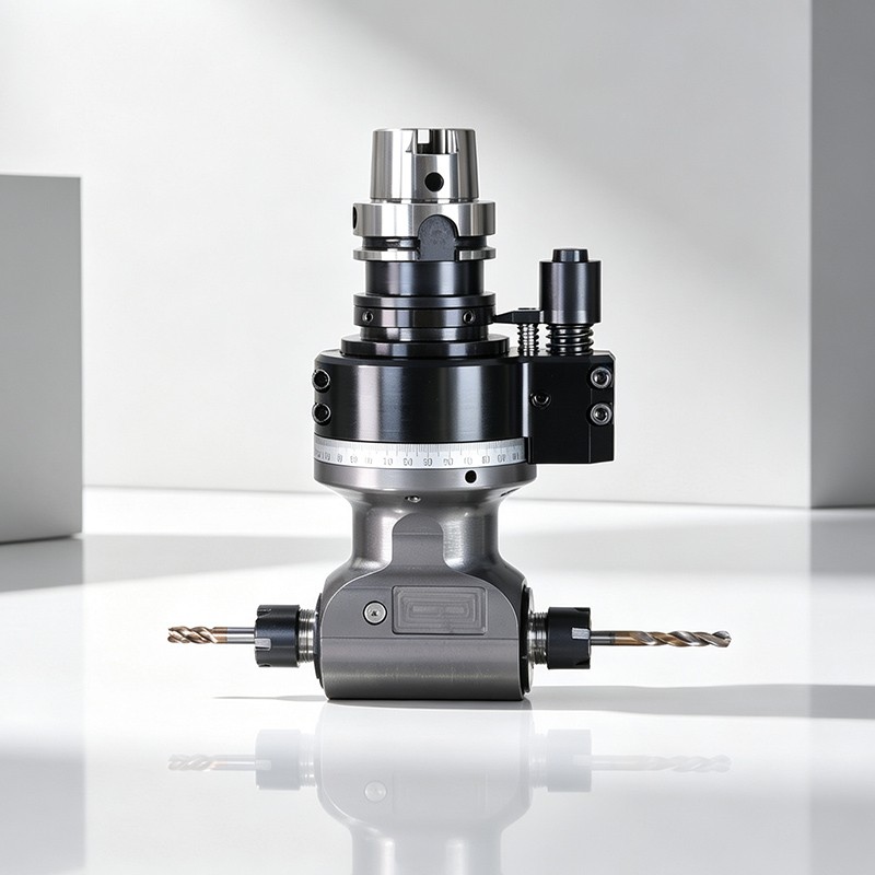 High - precision DK90 - HSK63A - ER20 - 2X - 50 dual - output monolithic - shaft angle head