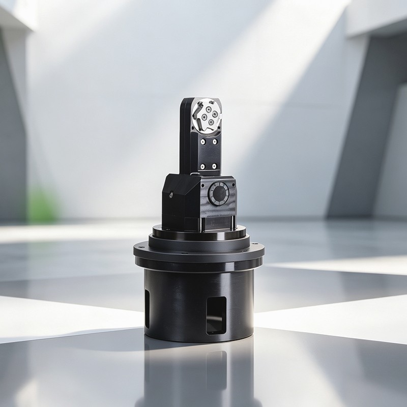 DK90-BT40-R40-R57.5 dual-output spindle adapter / dual-spindle angle head (90°), shared-angle design