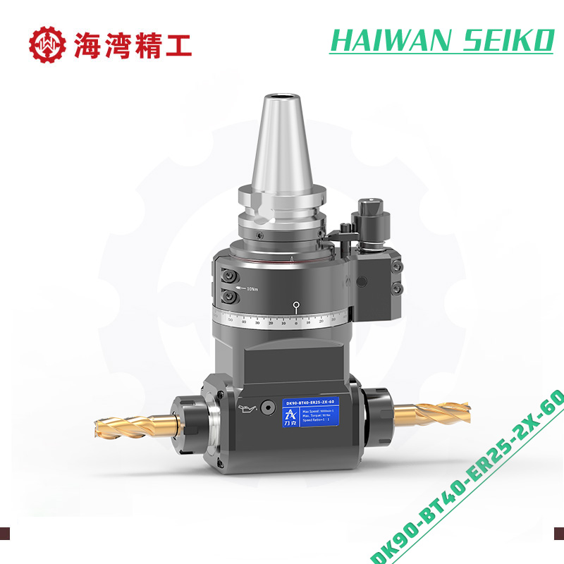 DK90-BT40-ER25-2X-60 monolithic shaft Angle head