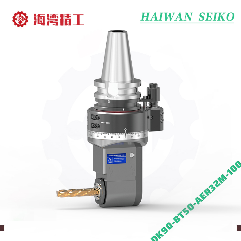 DK90-BT50-AER32M-100 High-Torque Angle Head for Heavy-Duty Machining Applications