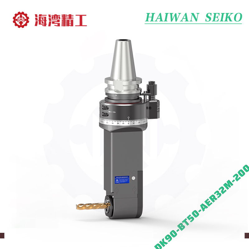 DK90-BT50-AER32M-200  ​Extra-Long Angle Head for Deep Hole Machining